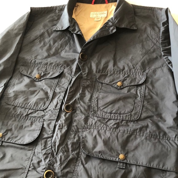 Filson Dark Blue Lightweight Shirt Jacket - Picture 6 of 13